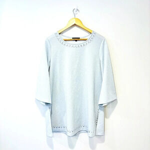 CLAIRE FRANCE Silver ‎ sparkly tunic